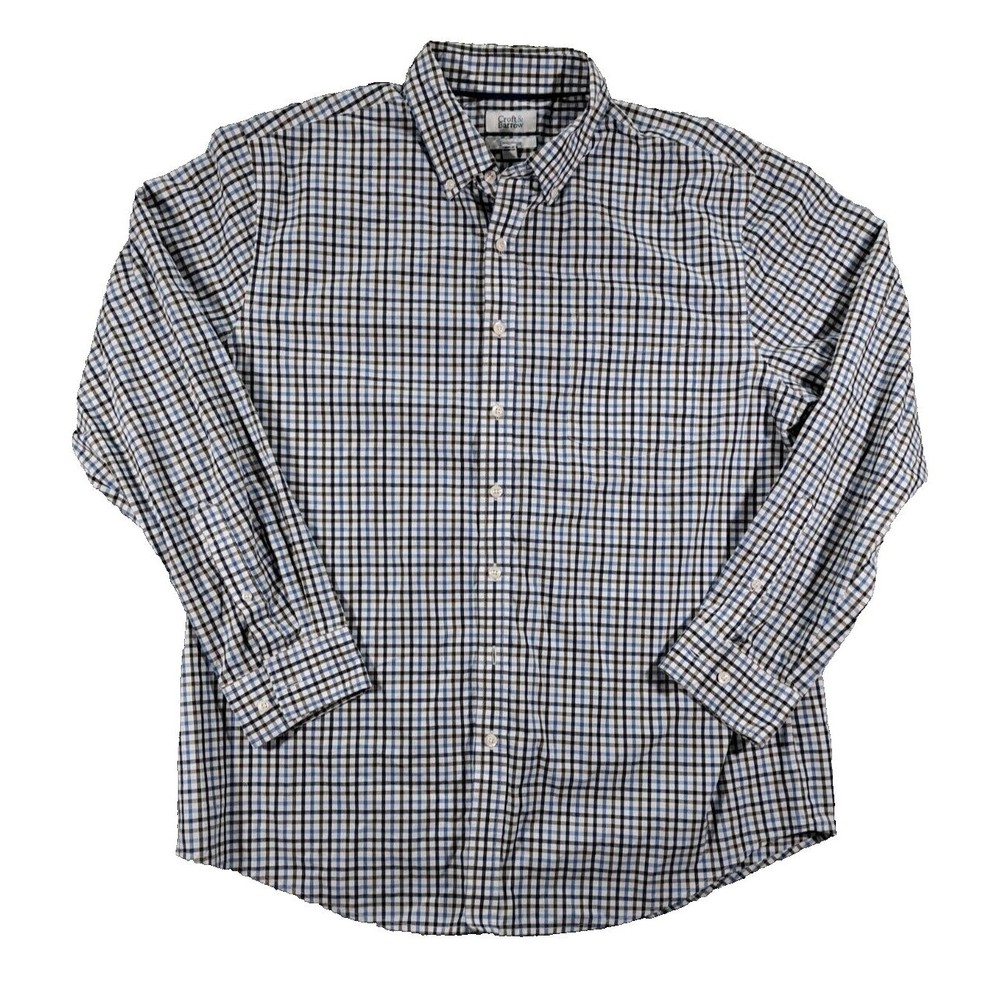 Croft & Barrow Shirt Mens Sz XL Dress Button Up Down Long Sleeve Easy Care